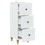 vidaXL Armoire à tiroirs Blanc 33 x 34 5 x 90 cm Bois d'ingénierie