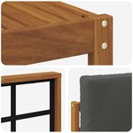 vidaXL Ensemble de canapés d'extérieur 8 pc Naturel et Anthracite