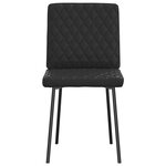 vidaXL Chaises à manger lot de 6 noir similicuir