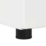 vidaXL Cabinet de salle de bain Blanc brillant 61 x 35 x 64 cm