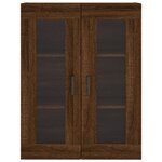 vidaXL Armoire murale chêne marron 69 5x34x90 cm