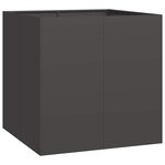 vidaXL Jardinière noir 80x80x80 cm acier