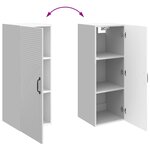 vidaXL Armoire Murale Blanc brillant 33 x 34 5 x 90 cm
