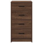 vidaXL Buffet en chêne brun 40x41x75 cm en bois d'ingénierie