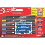 Blister de 5 marqueurs Sharpie créative assortis