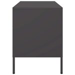 vidaXL Meuble TV noir 68x39x50 5 cm acier