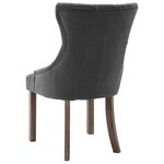 vidaXL Chaises à manger lot de 2 gris tissu
