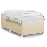 vidaXL Cadre de lit Crème 100 x 200 cm Tissu