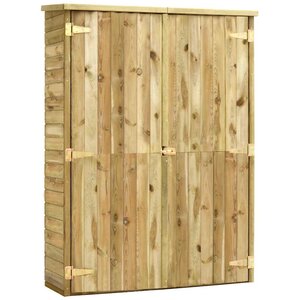vidaXL Abri à outils de jardin 123x50x171 cm Pinède imprégnée