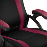 Tectake Chaise gamer GOODMAN - noir/rouge bordeaux