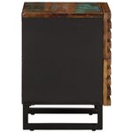 vidaXL Tables de chevet 2 Pièces 40x34x46 cm bois massif de récupération
