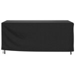 vidaXL Housse de salon de jardin noir 225x143x90 cm imperméable 420D