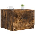 vidaXL Table basse Chêne fumé 49 x 50 x 37 cm Bois d'ingénierie