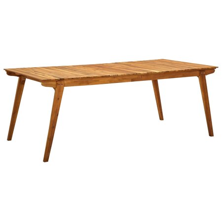 vidaXL Table de jardin 201 5x100x75 cm Bois d'acacia massif