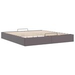 vidaXL Cadre de lit ottoman sans matelas gris 180x200 cm similicuir
