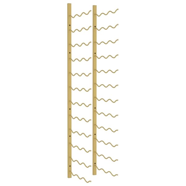 vidaXL Casier à vin mural pour 36 bouteilles Doré Fer