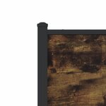 vidaXL Cadre de lit en métal sans matelas chêne fumé 193x203 cm