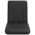 vidaXL Fauteuil de sol ajustable Noir Simili cuir