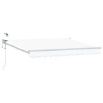 vidaXL Auvent rétractable électrique Blanc 3 5 x 2 5 m
