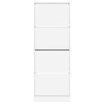 vidaXL Armoire à chaussures blanc 60x21x163 5 cm bois d'ingénierie