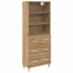 vidaXL Haut Armoire avec tiroir Chêne artisanal 69 5 x 32 5 x 180 cm