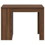 vidaXL Bureau avec tiroir et étagère chêne marron bois d'ingénierie