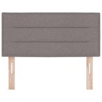 vidaXL Tête de lit LED Design Lignes Taupe 100 cm Tissu