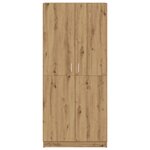 vidaXL Garde-robe chêne artisanal 80x52x180 cm bois d'ingénierie