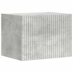 vidaXL Meuble TV mural Béton 60 x 31 x 29.5 cm Bois d'ingénierie