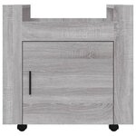 vidaXL Chariot de bureau Sonoma gris 60x45x60 cm Bois d'ingénierie