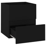 vidaXL Armoire d'évier Noir 41x38 5x45 cm Aggloméré