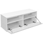 vidaXL Meubles TV 2 Pièces Bois d’ingénierie 95x35x36 cm Blanc