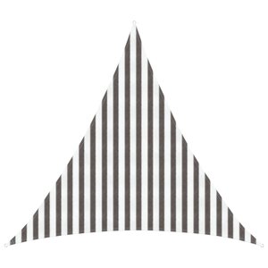vidaXL Voile d'ombre 3 x 3 x 3 m HDPE Triangulaire Gris clair et blanc