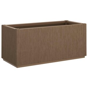vidaXL Boîte de fleurs de jardin Marron 80 x 36 x 35 cm PP