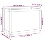 vidaXL Jardinière d'extérieur 100x50x70 cm Bois de pin massif