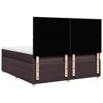 vidaXL Sommier à lattes de lit avec matelas Marron foncé 200x200 cm