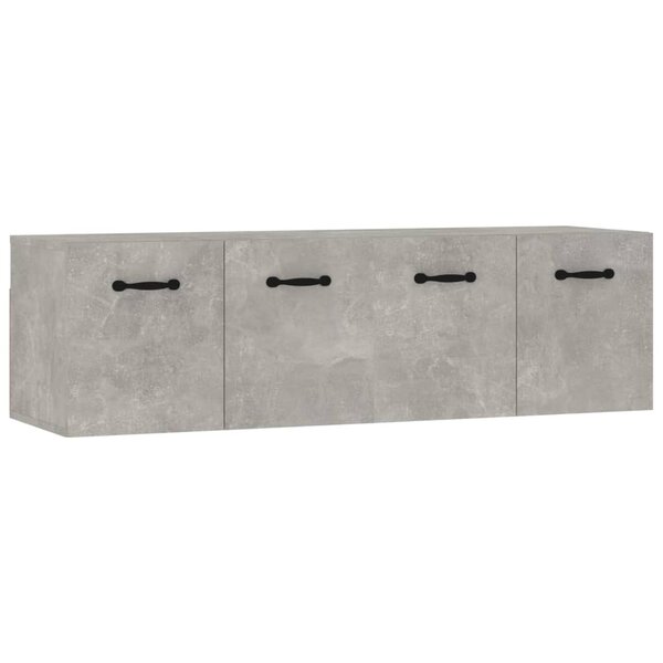 vidaXL Armoires murales 2Pièces Gris béton 80x35x36 5cm Bois d'ingénierie