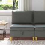 vidaXL Sofa avec rangement Tissu