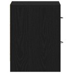 vidaXL Tables de chevet 2Pièces chêne noir 40x30x40cm bois d'ingénierie