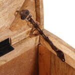 vidaXL Boîte de Rangement 70 x 35 x 40 cm bois de manguier massif