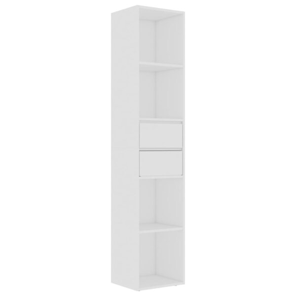 vidaXL Bibliothèque Blanc 36x30x171 cm Bois d'ingénierie