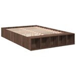 vidaXL Cadre de lit sans matelas chêne marron 120x190 cm