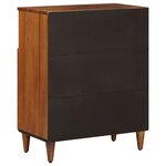 vidaXL Buffet avec porte Noyer 60 x 33 x 75 cm Bois de mangue massif