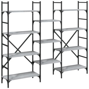 vidaXL Bibliothèque sonoma gris 160x28 5x136 5 cm bois d'ingénierie