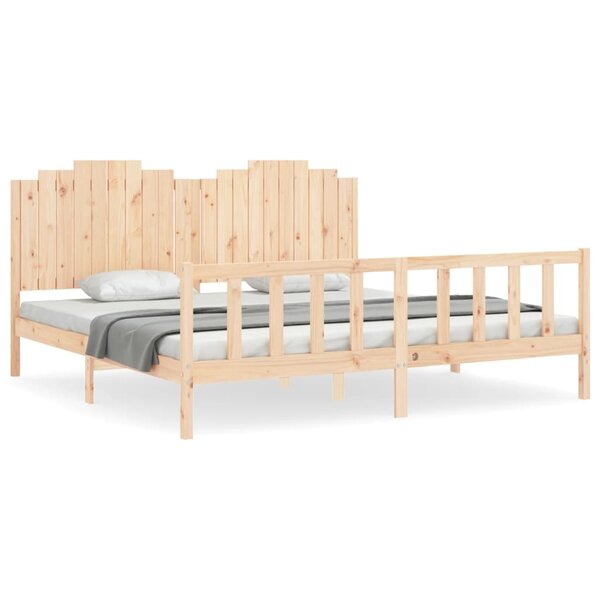 vidaXL Cadre de lit sans matelas 200x200 cm bois massif de pin