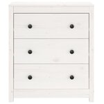 vidaXL Buffet blanc 70x35x80 cm bois massif de pin