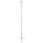 vidaXL Ancres de terre 10 Pièces 10x60 cm Métal galvanisé
