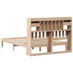 vidaXL Lit bibliothèque sans matelas 135x190 cm bois de pin massif