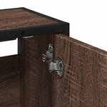 vidaXL Armoire à miroir de salle de bain chêne marron bois ingénierie