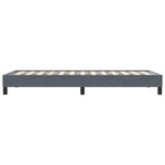 vidaXL Cadre de lit sans matelas gris foncé 100x210 cm velours